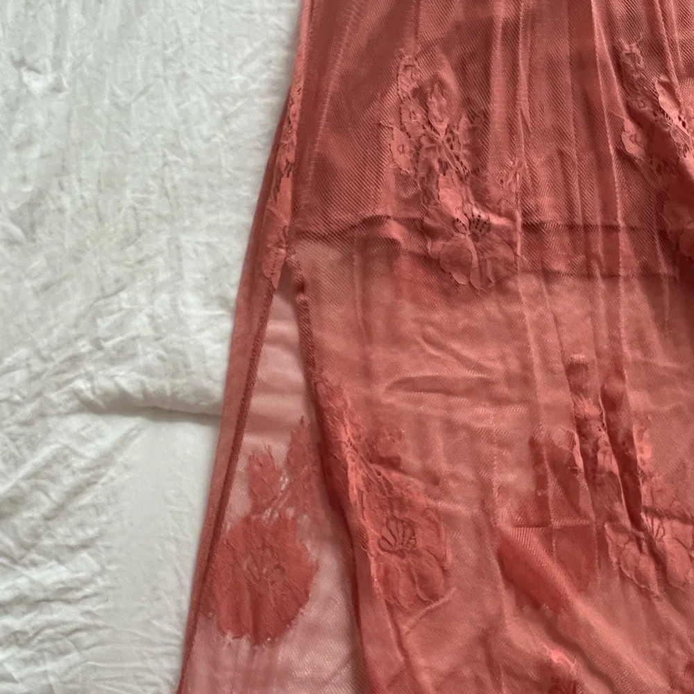 NWT Alina Maxi Romper Garden Party Lace Terra Cotta - Picture 15 of 16